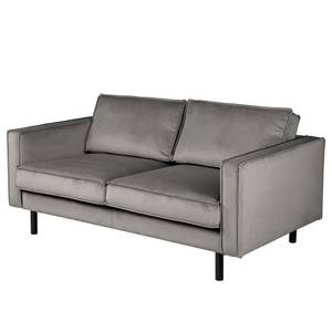 2-Sitzer Sofa FORT DODGE Samt Ravi: Taupe - Ohne Schlaffunktion