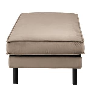 XL Polsterhocker FORT DODGE Samt Ravi: Beige