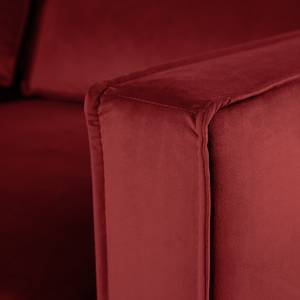 2-Sitzer Sofa FORT DODGE Samt Ravi: Bordeaux - Ohne Schlaffunktion