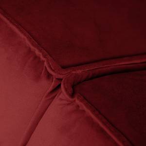 2-Sitzer Sofa FORT DODGE Samt Ravi: Bordeaux - Ohne Schlaffunktion