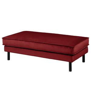 XL-gestoffeerde hocker FORT DODGE Velours Ravi: Bordeaux