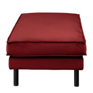 XL-gestoffeerde hocker FORT DODGE Velours Ravi: Bordeaux