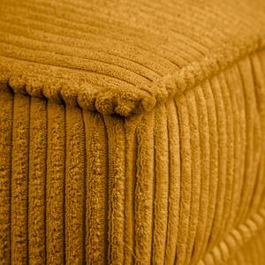Canapé d’angle FORT DODGE Velours côtelé Poppy: Jaune moutarde - Méridienne courte à gauche (vue de face) - Sans fonction couchage