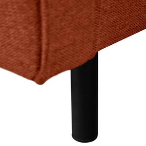 Canapé d’angle FORT DODGE Tissu Maila: Terra - Méridienne courte à droite (vue de face) - Avec fonction couchage