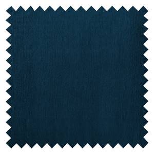 Divano angolare FORT DODGE Velluto Ravi: color blu marino - Longchair preimpostata a sinistra - Funzione letto