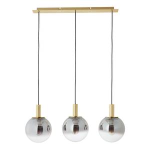 Hanglamp Gould II rookglas / aluminium - 3 lichtbronnen