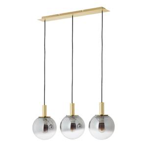 Hanglamp Gould II rookglas / aluminium - 3 lichtbronnen