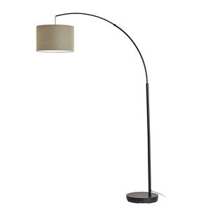 Lampadaire Aike Tissu mélangé / Acier - 1 ampoule - Vert olive