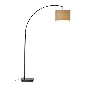 Lampadaire Aike Tissu mélangé / Acier - 1 ampoule - Vert olive