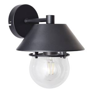 Wandlamp Stokesley transparant glas / aluminium - 1 lichtbron