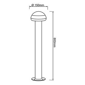 LED-Wegeleuchte Ilton II Polycarbonat / Aluminium - 1-flammig