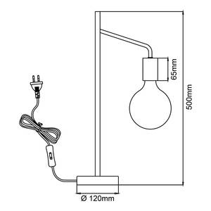 Lampe Kiel Fer - 1 ampoule