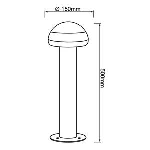 LED-Wegeleuchte Ilton I Polycarbonat / Aluminium - 1-flammig