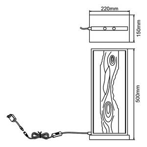 Lampe Chaumont I Matière plastique / Aluminium - 1 ampoule