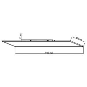 LED-Deckenleuchte Jacinda III Acrylglas / Aluminium - 1-flammig