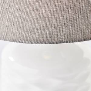 Tafellamp Ilysa textielmix / keramiek - 1 lichtbron - Wit