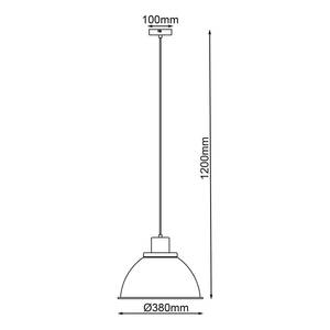 Hanglamp Erena ijzer - 1 lichtbron - Grijs