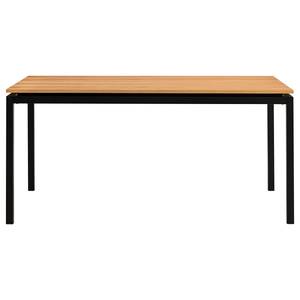 Table Ryfoss Placage en bois véritable - Chêne / Noir - 160 x 90 cm