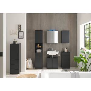 Armoire de salle de bain Larado Noir mat