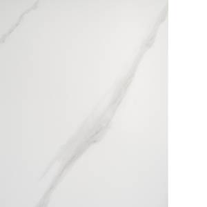 Esstisch MOATY in Marmoroptik Keramik / Metall - Marmor Weiß Dekor