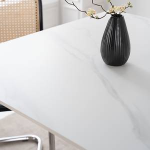 Tavolo da pranzo Moato Ceramica / Metallo - Effetto marmo bianco
