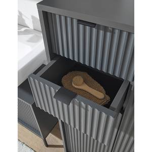 Salle de bain Juvara I - 4 éléments Éclairage inclus - Gris mat - Gris mat