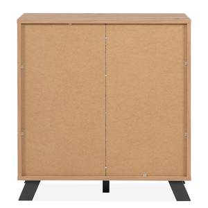 Kast Bimeda spaanplaat/MDF (Medium-Density Fibreboard) - Artisan eikenhouten look/antracietkleurig - Breedte: 80 cm