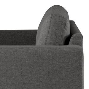 Fauteuil BILLUND Velours Lark: Gris foncé - Hêtre clair