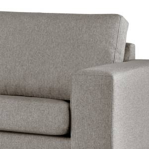 Fauteuil BILLUND Velours Lark: Bruingrijs - Licht beukenhout