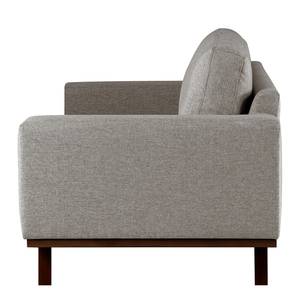 Fauteuil BILLUND Velours Lark: Marron gris - Hêtre foncé