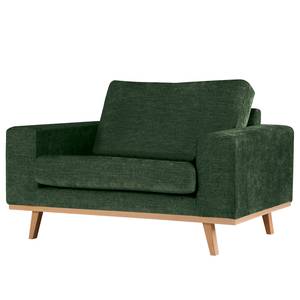 Fauteuil BILLUND Tissu Cieli: Vert foncé - Hêtre clair