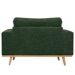 Fauteuil BILLUND Tissu Cieli: Vert foncé - Hêtre clair