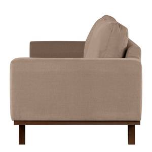 Fauteuil BILLUND Tissu Vele: Taupe - Hêtre foncé