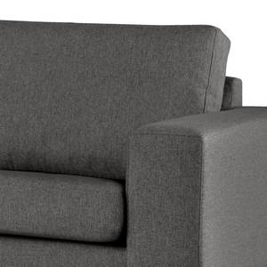 Fauteuil BILLUND Velours Lark: Gris foncé - Hêtre foncé