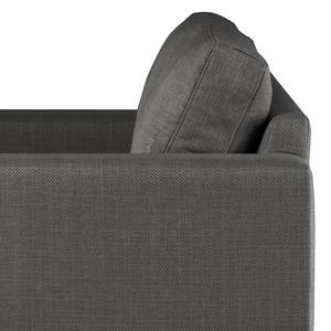 Fauteuil BILLUND Tissu structuré Otrera: Gris foncé - Hêtre clair