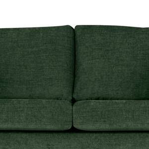 2-Sitzer Sofa BILLUND Webstoff Cieli: Dunkelgrün - Buche Hell