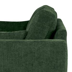 2-Sitzer Sofa BILLUND Webstoff Cieli: Dunkelgrün - Buche Hell