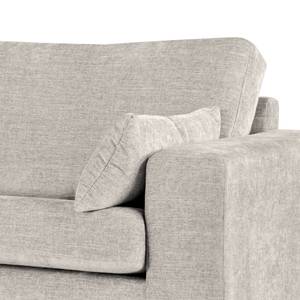 2-Sitzer Sofa BILLUND Webstoff Cieli: Sandgrau - Buche Hell