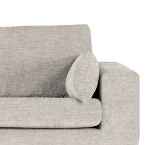 2-Sitzer Sofa BILLUND Webstoff Cieli: Sandgrau - Buche Hell