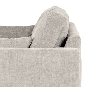 2-Sitzer Sofa BILLUND Webstoff Cieli: Sandgrau - Buche Hell