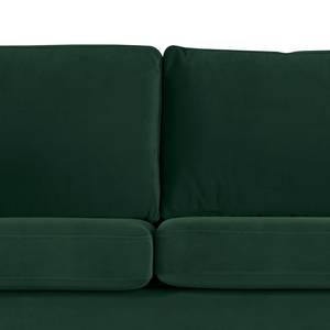 2-Sitzer Sofa BILLUND Samt Sadia: Antikgrün - Buche Dunkel