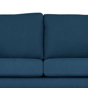 2-Sitzer Sofa BILLUND Baumwollstoff Vele: Blau - Buche Hell