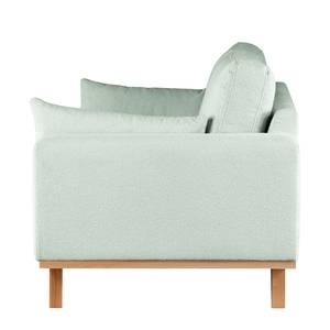 3-Sitzer Sofa BILLUND Bouclé Stoff Eurona: Himmelblau - Buche Hell