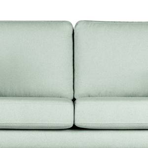 3-Sitzer Sofa BILLUND Bouclé Stoff Eurona: Himmelblau - Buche Hell