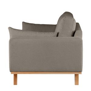 3-Sitzer Sofa BILLUND Bouclé Stoff Eurona: Grau - Buche Hell