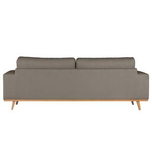 3-Sitzer Sofa BILLUND Bouclé Stoff Eurona: Grau - Buche Hell