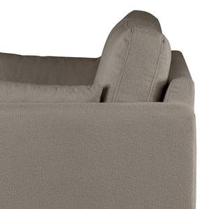 3-Sitzer Sofa BILLUND Bouclé Stoff Eurona: Grau - Buche Hell