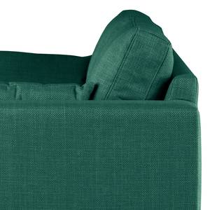 3-Sitzer Sofa BILLUND Strukturstoff Otrera: Dunkelgrün - Buche Dunkel