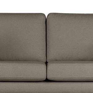 Canapé d’angle BILLUND avec méridienne Tissu Bouclé Eurona: Gris - Méridienne courte à gauche (vue de face) - Hêtre clair