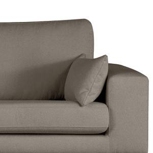 Canapé d’angle BILLUND avec méridienne Tissu Bouclé Eurona: Gris - Méridienne courte à gauche (vue de face) - Hêtre clair